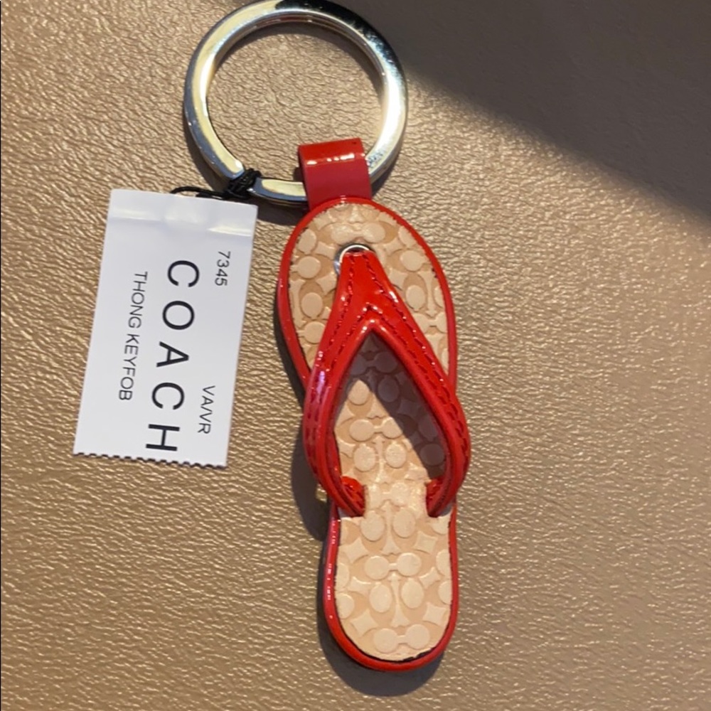 Coach Vintage Thong/Flipflop Keyfob/Keychain #7345